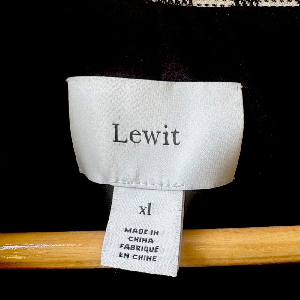 Lewit Chandler Jacket Coat Women's XL Plaid Peplum Wool Blend Blazer $450 New - Picture 5 of 6
